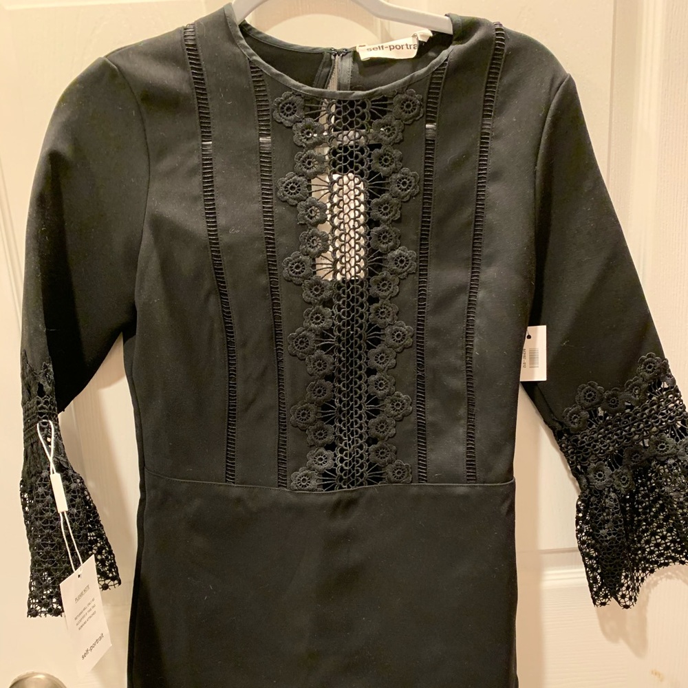 Self Portrait black dress